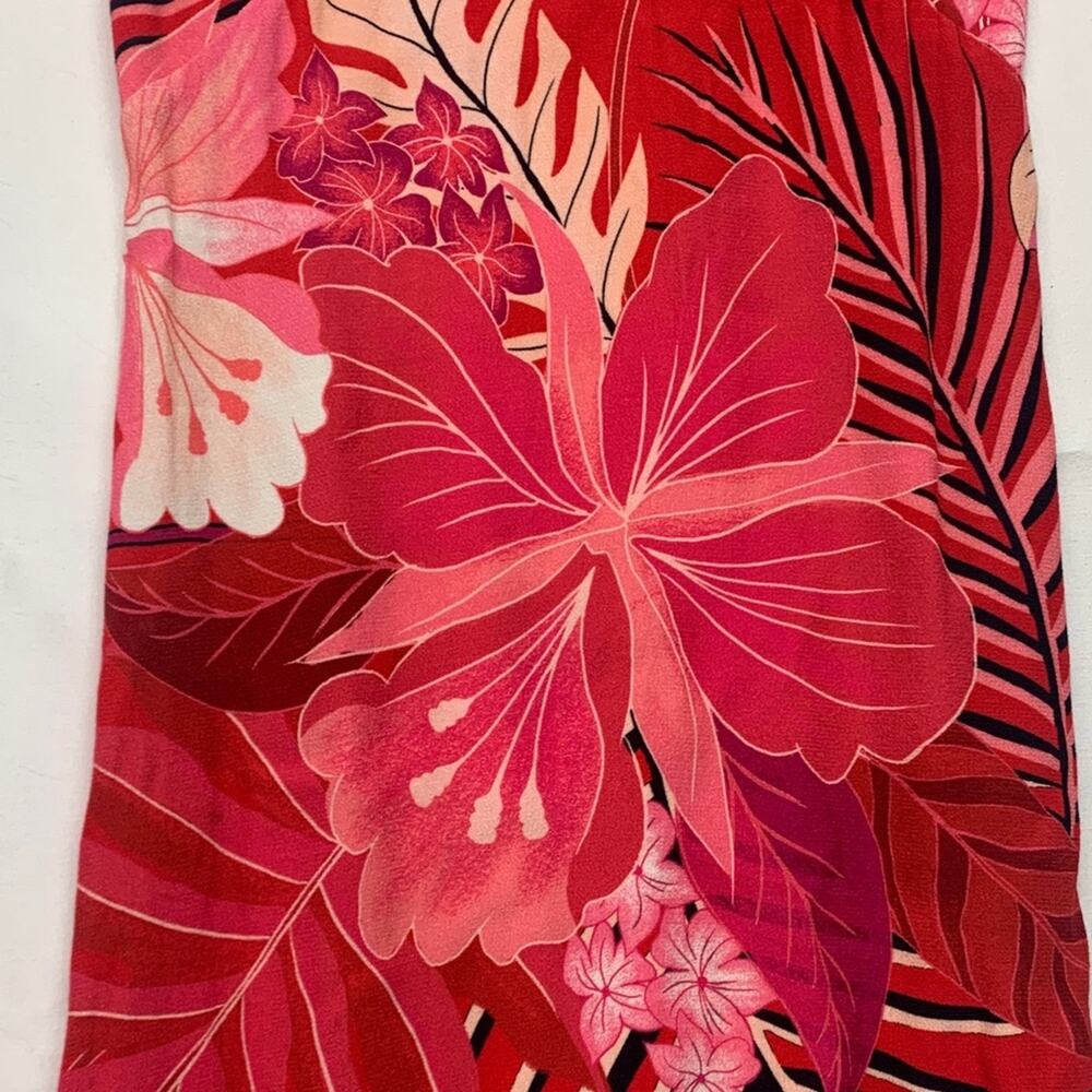 Farm Rio xs Philipa maxi dress Tropical Red Pink women's party Hawaiian resort - Picture 5 of 12